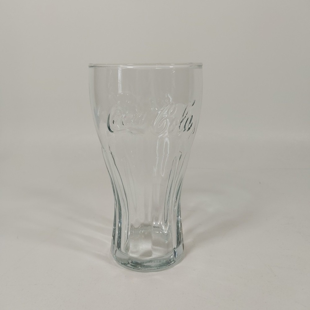 Vintage Coke Coca Cola Glass Cups‎ Embossed Glass Clear